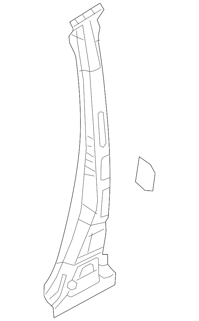 Body B-Pillar Reinforcement - Driver's Side (LH) - Mazda (KB7W-71-360A)
