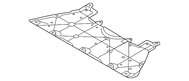 Radiator Support Splash Shield - Mazda (KBB3-56-113A)