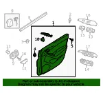 Trim R Door - Passenger Side (RH) - Mazda (KD31-68-420G-34)