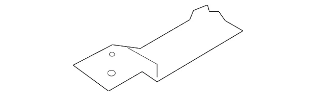 Rocker Molding Rear Bracket - Driver's Side (LH) - Mazda (KD53-51-V46A)