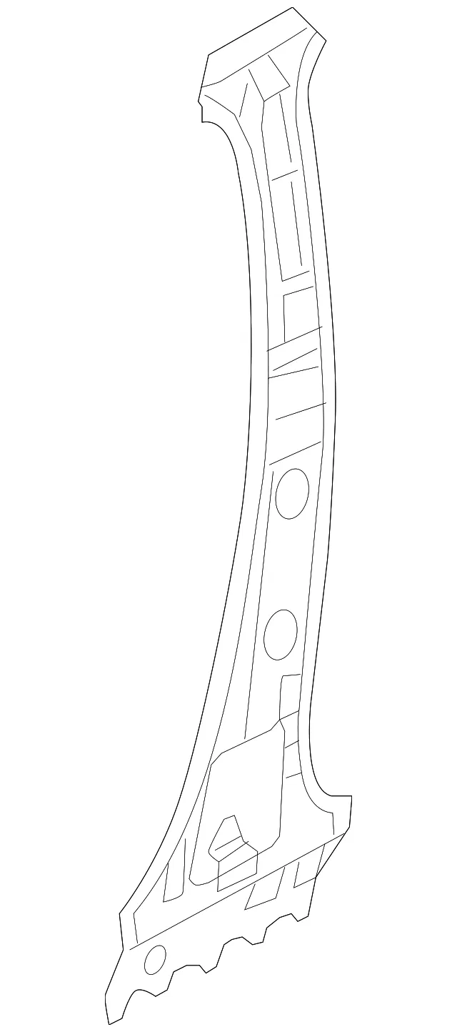 Inner Center Pillar - Passenger Side (RH) - Mazda (KD53-70-080)