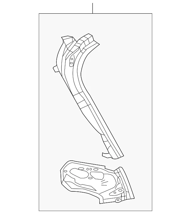 Outer Pillar - Driver's Side (LH) - Mazda (KD53-71-44X)