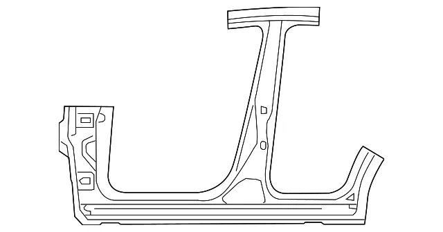 Center Pillar & Rocker - Passenger Side (RH) - Mazda (KDY3-70-271C)