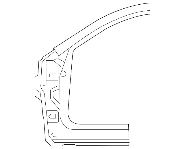 Hinge Pillar - Driver's Side (LH) - Mazda (KDY3-71-221C)