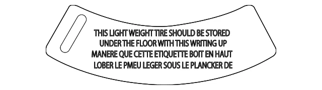 Tire Information Label - Mazda (KEMH-69-014A)