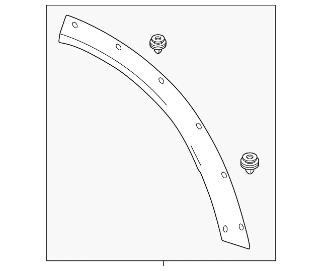 Wheel Opening Molding - Mazda (KJK8-51-W60A-SY)