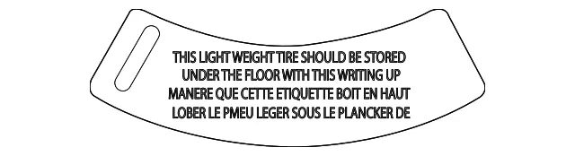 Tire Information Label - Mazda (KJK8-69-014A)