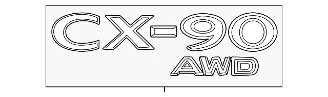 Hatch Emblem - Mazda (KMV6-51-720)
