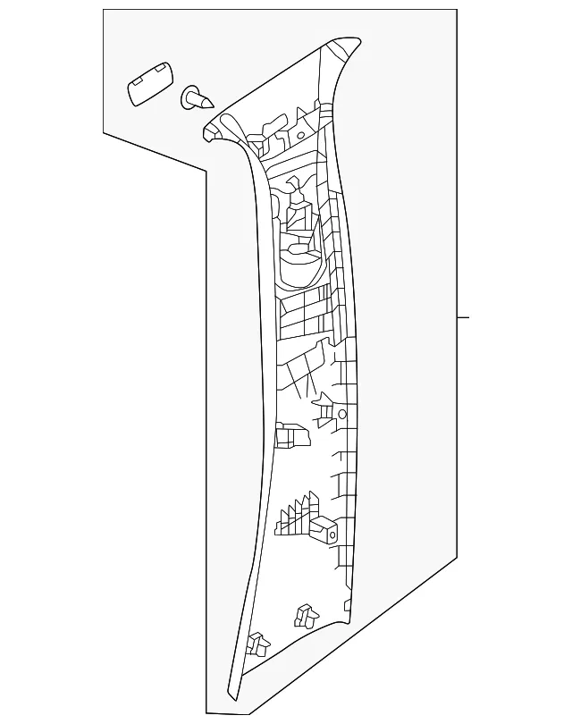 Door Pillar Post Trim Set - Mazda (KMV6-68-210-02)