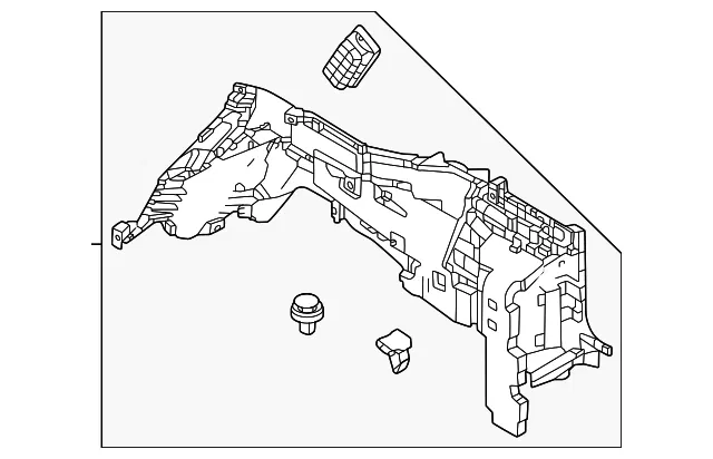 Interior Quarter Panel Trim Panel - Mazda (KMV7-68-850B-02)