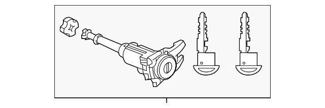 Door Lock Cylinder - Mazda (KMY0-76-220)
