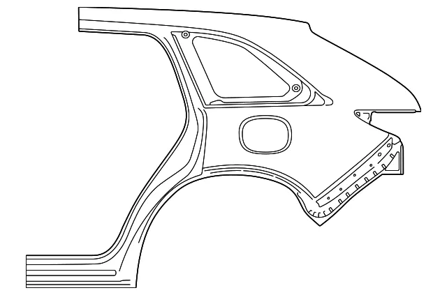 Quarter Panel - Mazda (KMY6-71-410)