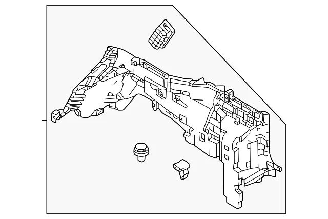 Interior Quarter Panel Trim Panel - Mazda (KR9D-68-850-02)