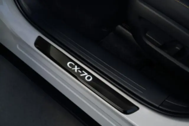 Illuminated Door Sill Trim Plates - Black - Mazda (KR9D-V1-370)