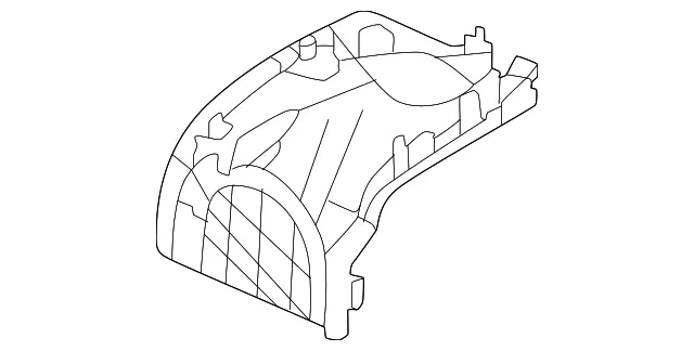 Body D-Pillar Trim Panel Cap - Mazda (KR9E-68-222-02)