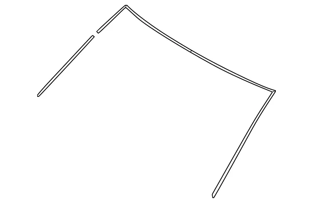 Windshield Molding - Mazda (KR9P-50-601)