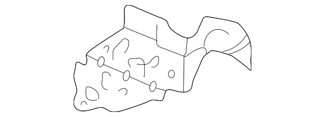 Brkt R  F.Bumper Shr - MAZDA (L142532A0)