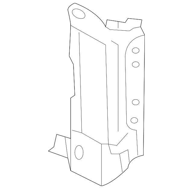 Bumper Bracket - Driver's Side (LH) - Mazda (L207-54-33XB)