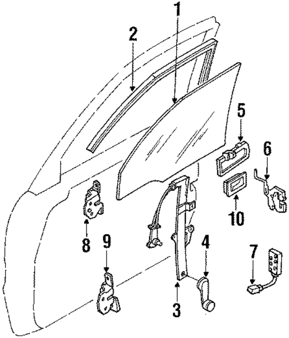 Handle Lt Out - Driver's Side (LH) - Mazda (LA01-59-410A)