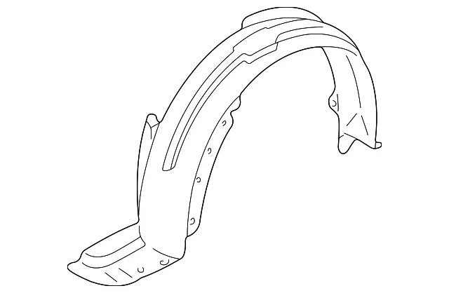 Fender Liner - Driver's Side (LH) - Mazda (LC62-56-141C)