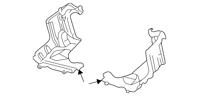 Splash Shield - Passenger Side (RH) - Mazda (LC62-56-321A)