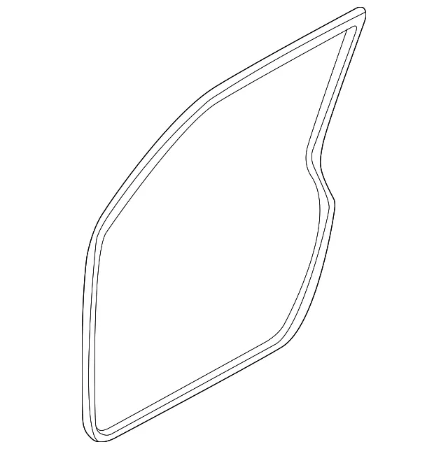Weatherstrip Rt - Passenger Side (RH) - Mazda (LC62-58-760C)