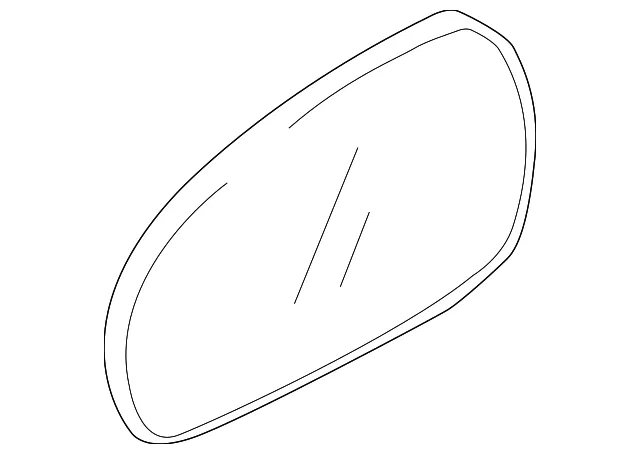 Glass Assembly - Driver's Side (LH) - Mazda (LC62-69-183)