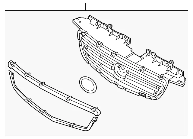 Grille Radiator - MAZDA (LC6250710A)