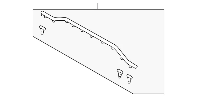 Weatherstrip Bonnet Rear - MAZDA (LC6256760)