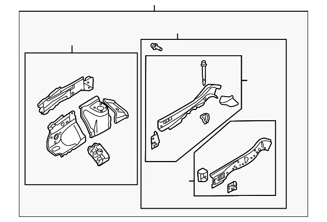 Apron/Rail Assembly - Driver's Side (LH) - Mazda (LCY2-54-20Y)