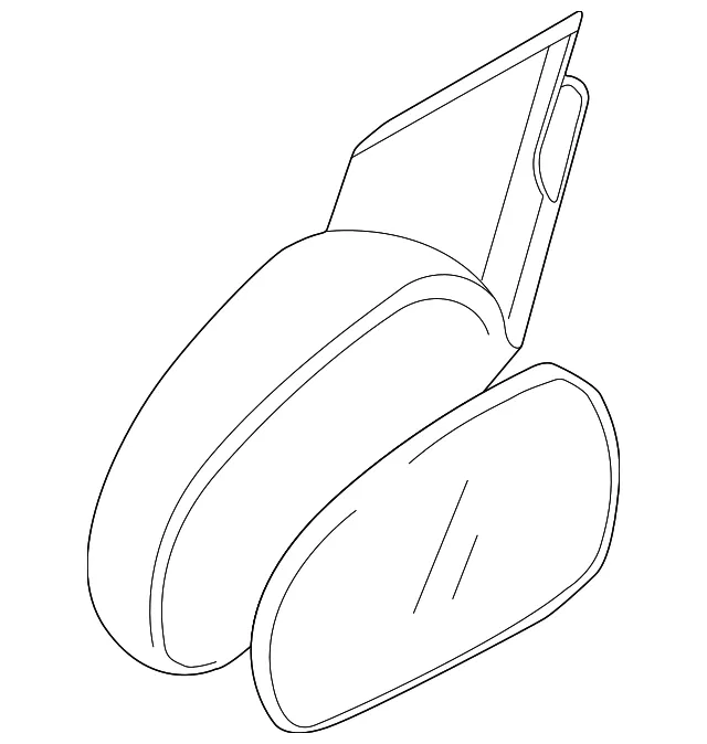 Mirror Assembly - Driver's Side (LH) - Mazda (LD47-69-180)