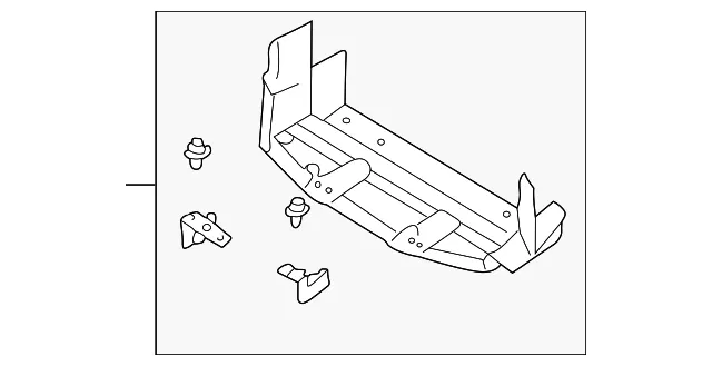 Plate Seal Front Bumper - MAZDA (LD476152ZA)