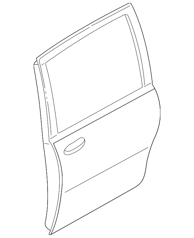 Body R  Rear Door - Passenger Side (RH) - Mazda (LDY7-72-02XA)