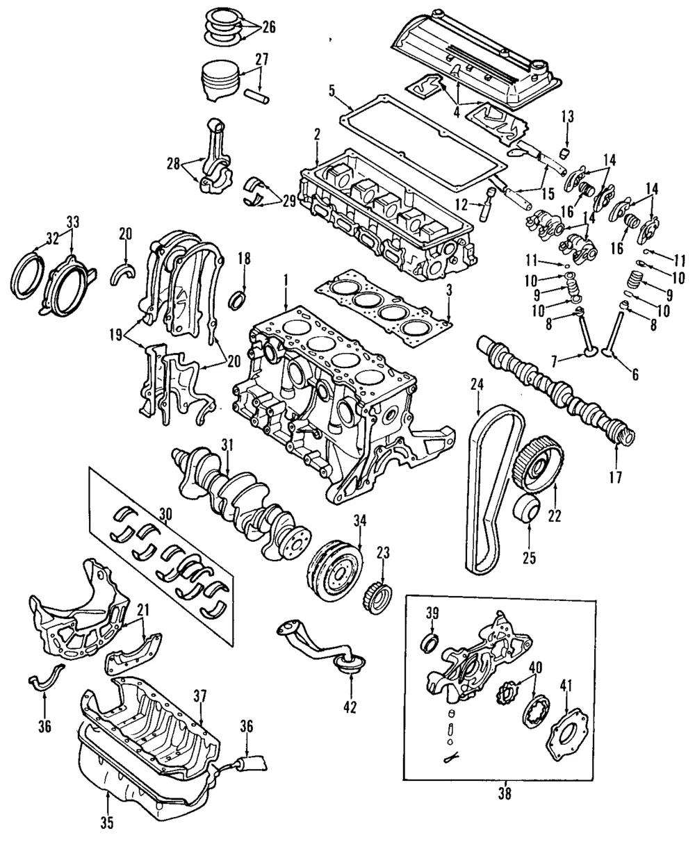 Intake Rocker Shaft - Kia (MB541-12160)