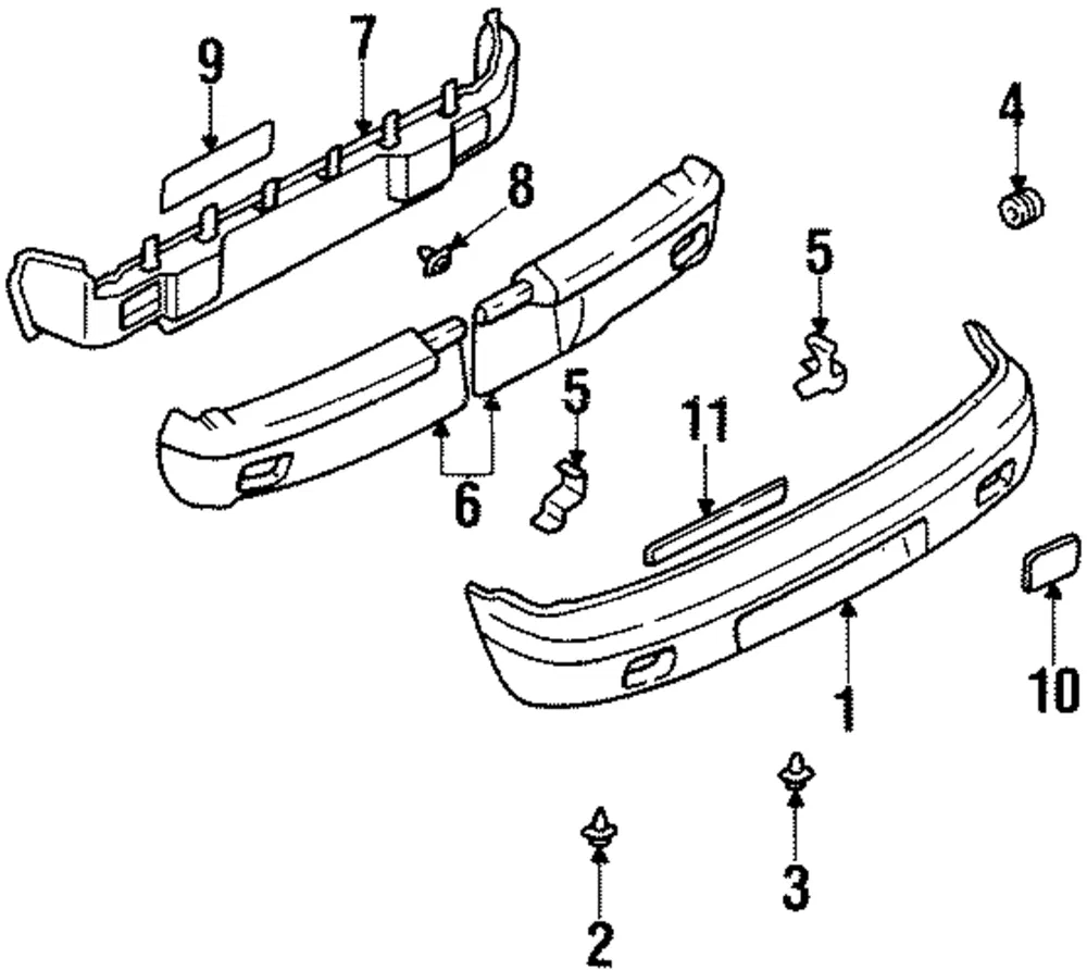 Bumper Cover Rivet - Kia (MG032-50037)