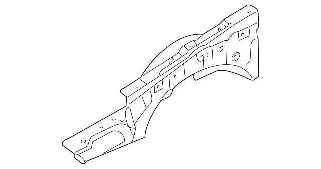 Panel R  Wheel Apron - Passenger Side (RH) - Mazda (N067-53-210A)