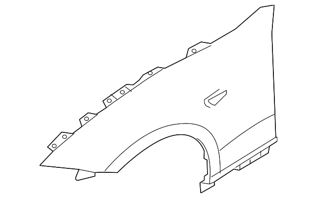 Fender - Passenger Side (RH) - Mazda (N243-52-111A)