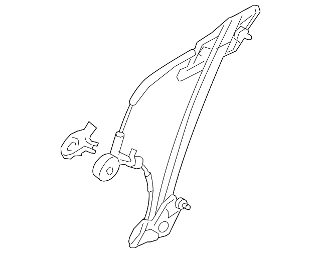 Window Regulator - Passenger Side (RH) - Mazda (N243-58-590B)
