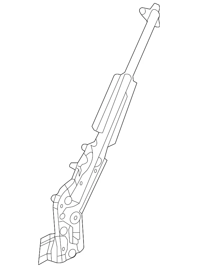 Windshield Pillar Reinforced - Passenger Side (RH) - Mazda (N243-70-24Z)