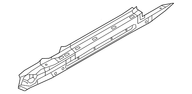 Outer Rocker Panel - Passenger Side (RH) - Mazda (N243-70-27X)