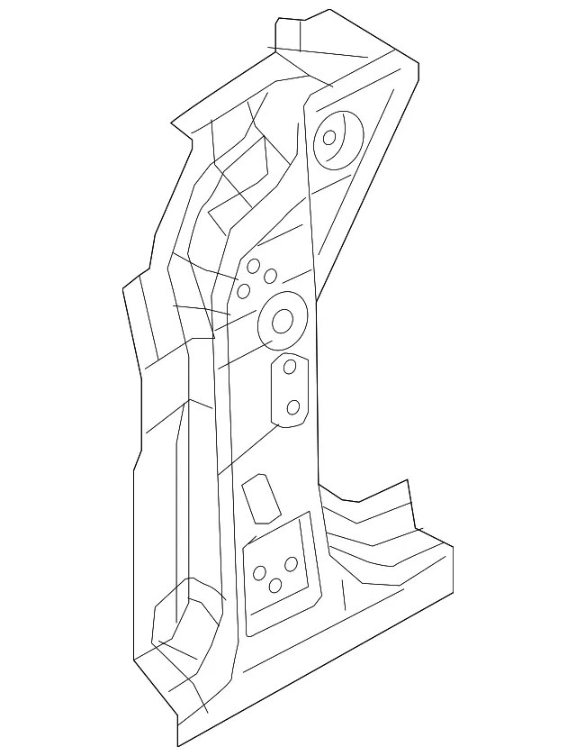 Hinge Pillar - Passenger Side (RH) - Mazda (N2Y3-70-2B0A)