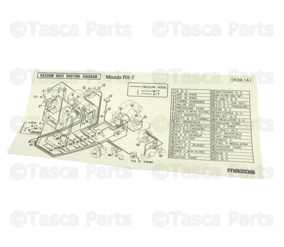 Label - MAZDA (N3A169044A)