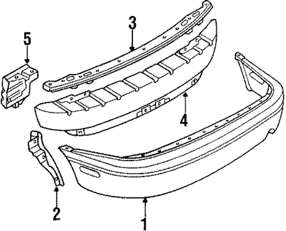 Bumper Bracket - Passenger Side (RH) - Mazda (NA01-50-280A)