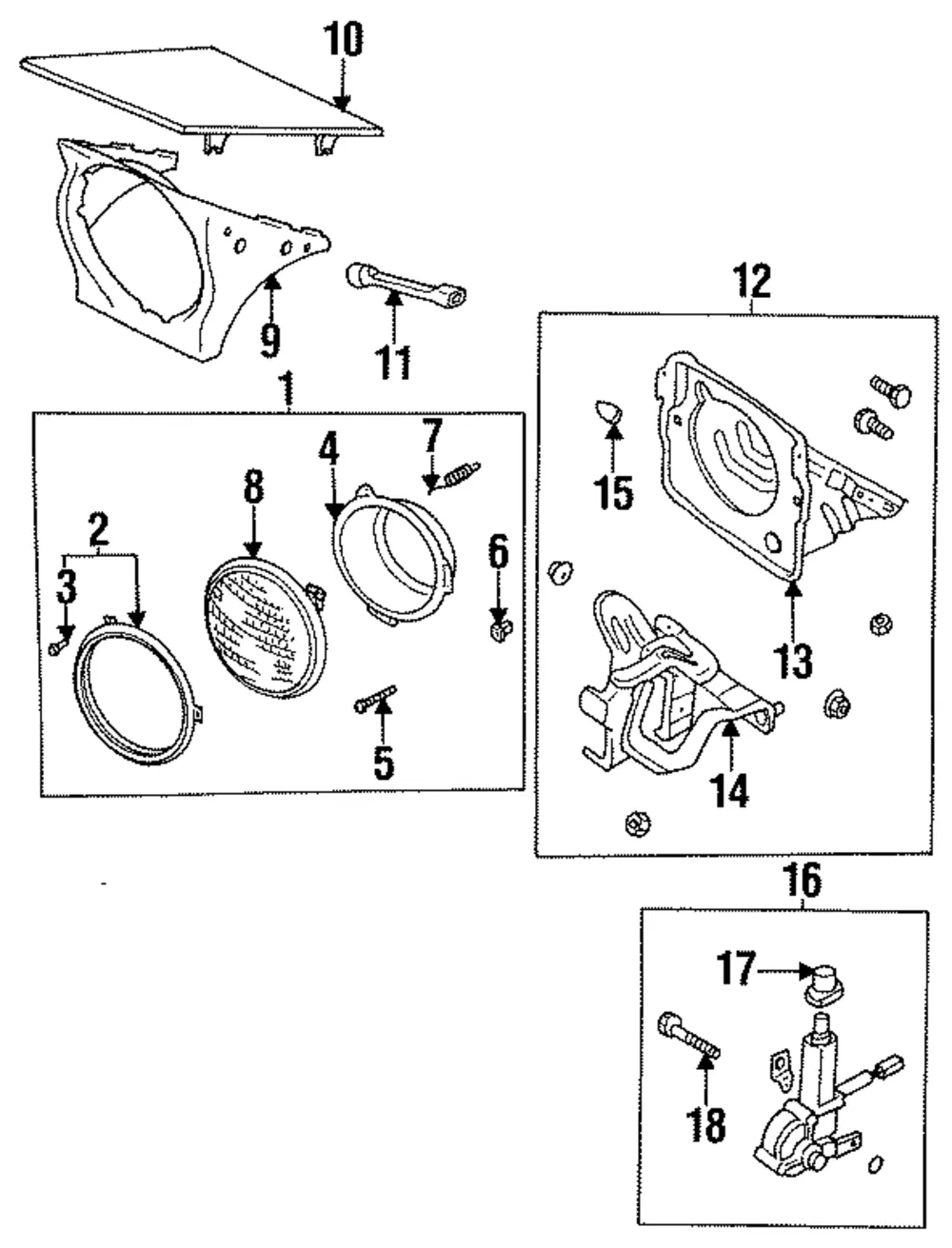 Bracket Rt Hinge - Passenger Side (RH) - Mazda (NA01-51-SC1A)
