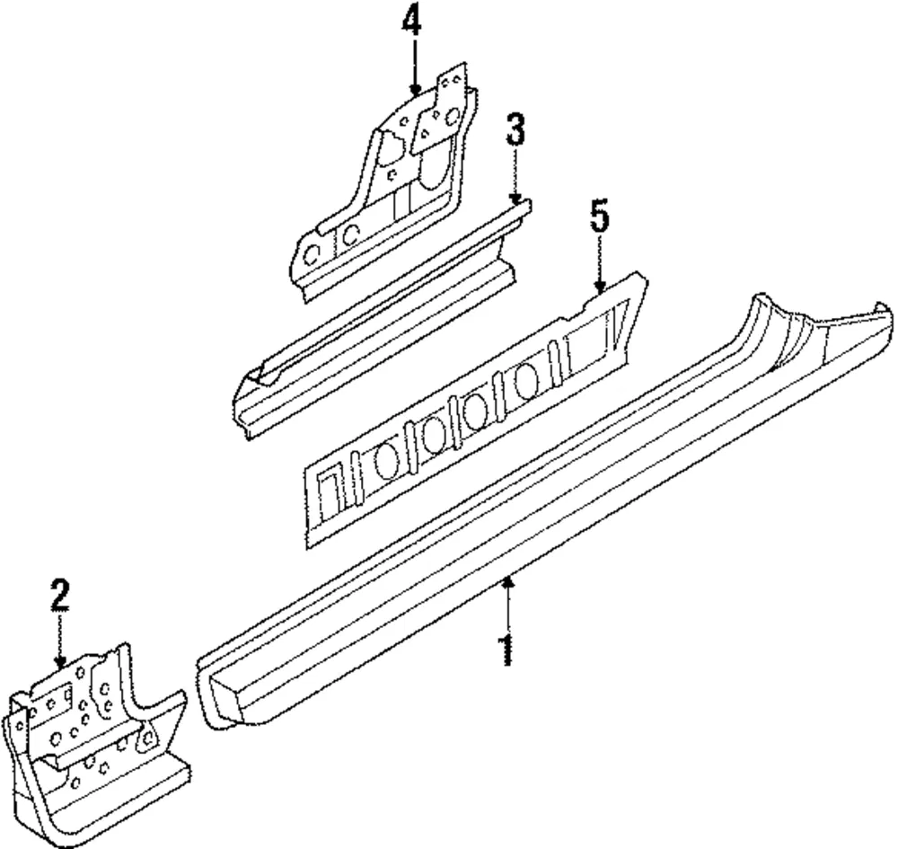 Outer Rocker - Driver's Side (LH) - Mazda (NA01-71-270B)