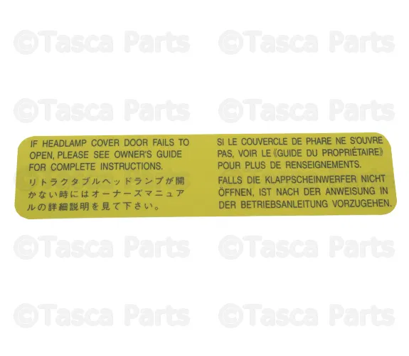 Label Caution - MAZDA (NA0451S02)