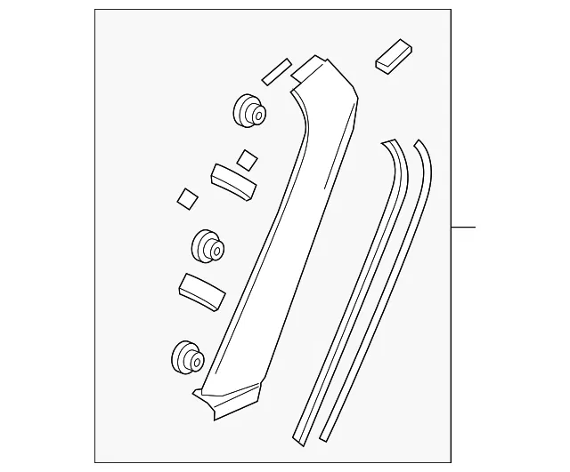 Garnish(L) A Pillar - Driver's Side (LH) - Mazda (NA4L-50-8C0E-62)