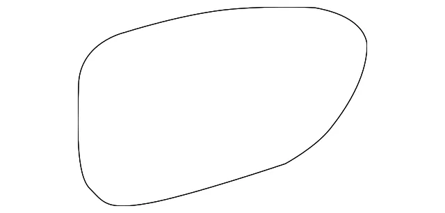 Mirror Glass - Driver's Side (LH) - Mazda (NA9L-69-1G7)