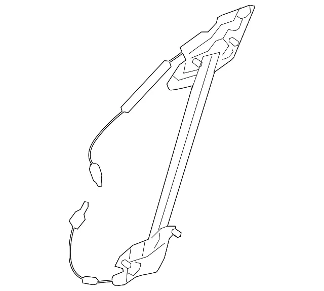 Window Regulator - Passenger Side (RH) - Mazda (NE51-58-590A)