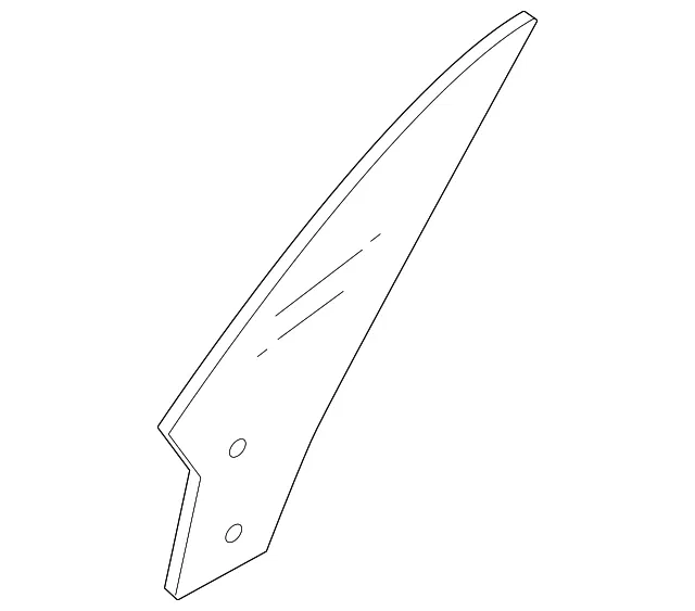 Vent Glass - Passenger Side (RH) - Mazda (NE51-58-661B)